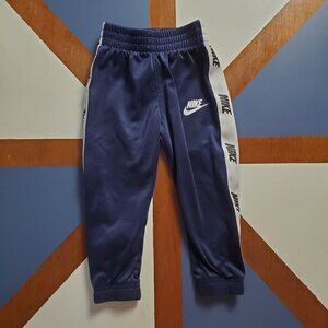 Nike joggers Boys 2T Navy Blue Logo‎ Stripe